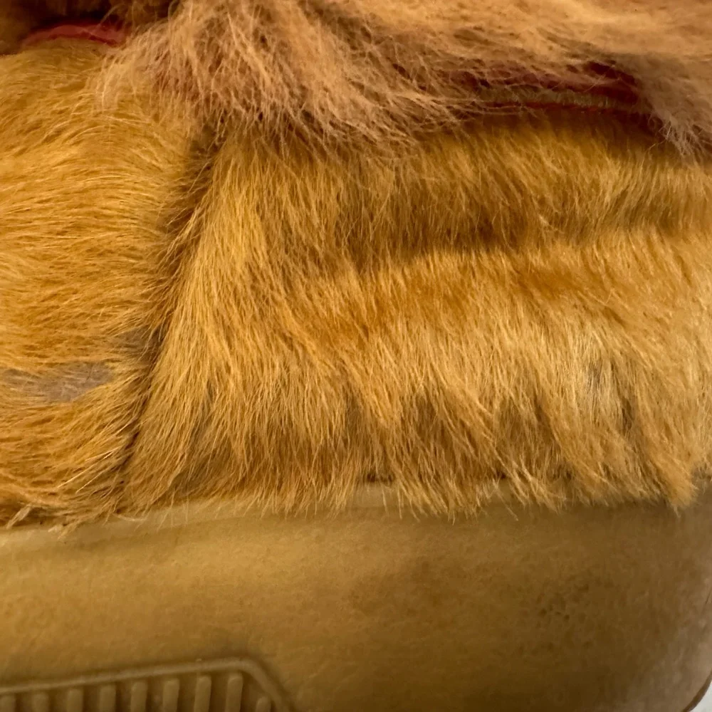 Vintage Tecnica Apres Ski Italian Boots with Fur and Colorful Accents size 9.5 - Picture 5 of 16